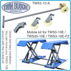 Мобилен комплект - количка 0.5t, за ножичен подемник TWS310E и TWS310E-FZ на Twin Busch, TWS3-10-A.