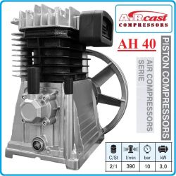 Компресорна глава, бутална, ремъчна, маслена, 390 L/min, 10Bar, Lacme, AH 40