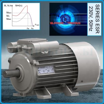 Електромотор монофазен за компресор, 230V, 2.2kW, Elprom, ESP90L