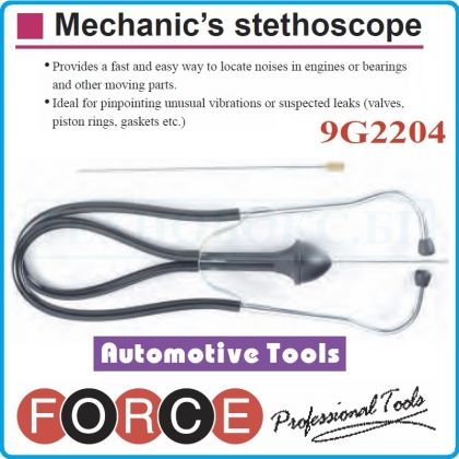 Стетоскоп за механици, слушалки сервизни, автодиагностични, 325mm, Force, 9G2204