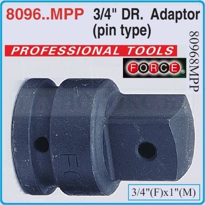 Адаптор с щифт ударен, Преход усилен, 3/4"(F)x1"(M), Force, 80968MPP