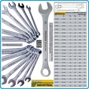 Ключове звездогаечни DIN3113, к-т 21 части, 15°, CrV, от 6-32mm, Proxxon, 23 822.