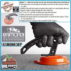 Вакуум за плочи, единична вендуза, лапа, Ø112mm, 30kg, Raimondi, 185MEMK3RP.