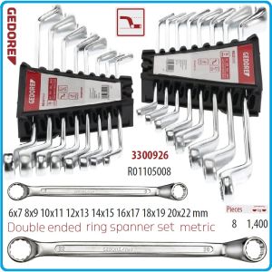 Ключове лули, ISO10104, DIN838, комплект, 8 части, 5°, CrV, от 6-22mm, Gedore, R1105008.