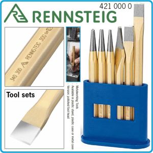 Секачи, пробой и избивач к-т 6 части, 12x125-150mm, Ø3-4mm, център 4x120mm, RENNSTEIG, 4210000.