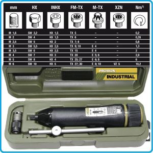 Отвертка динамометрична, 2-10Nm, автоматична, Mini 6.3mm - 1/4", скала 0.2Nm, Proxxon, 23348.
