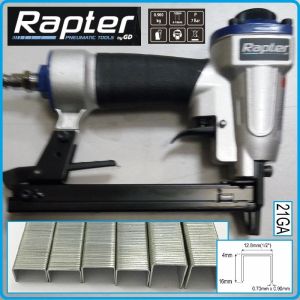 Такер пневматичен, Пистолет за кламери, скоби, 21GA 6-16mm, 4-7Bar, Rapter, SG-2000.