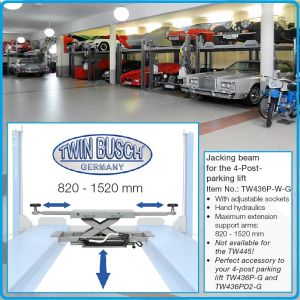Крик канален 2t, хидравличен мостов подемник, за паркинг система на Twin Busch, TW436P-W-G.