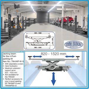 Крик канален 2t, хидравличен мостов подемник, за паркинг система на Twin Busch, TW436P-W-G.