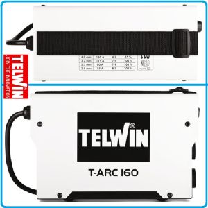 Инвертор, заваръчен апарат, ACX 160A, Ø1.6-3.2mm, MMA DC, Telwin, T-ARC 160, 816161.