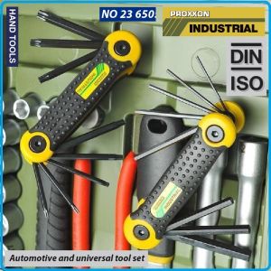Инструменти к-т, 1/2", 8-24mm, гедоре 60ч, звездогаечни 6-19mm, клещи и отвертки,  PROXXON, 23650.
