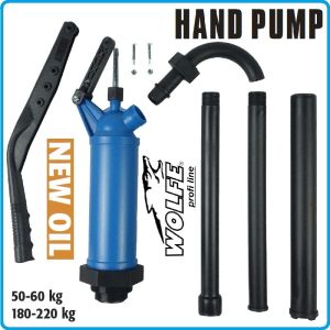 Помпа полипропилен, ръчна, за вода, масла, горива, 350ml, PP, Wolfe, HG1029