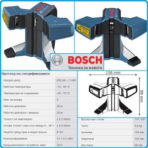 Линеен лазер, GTL3, Professional, Bosch