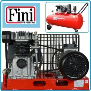Компресор, Бутален, 200L, 365 L/min, 10Bar, Fini, MK103-200-3M
