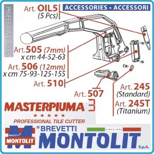 Ръкохватка, резервна, за машини 44-63P/P2/P3, 7mm, Montolit, 505