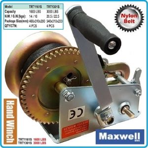 Лебедка, ръчна макара за изтегляне с колан / сапан, 50mm, 10m, 725kg или 1360kg, Maxwell