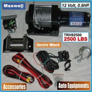 Лебедка, електрическа, 12V, 1140kg, 2500Lbs, Maxwell, TRH92500