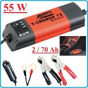 Зарядно устройство, електронно, за батерии, 12V, 2-70Ah, Telwin, TC12