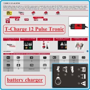 Зарядно устройство, електронно, за батерии, 12V, 2-70Ah, Telwin, TC12