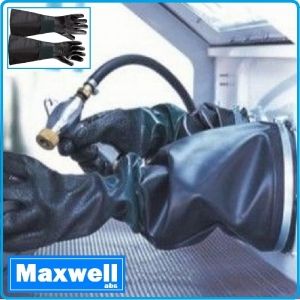 Ръкавици, за пясъкоструйна камера, машина за бластиране, к-т, 580mm, Maxwell