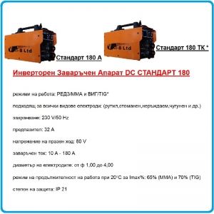 Инвертор, апарат заваръчен, 180A, Ø1-4mm, VIKI-B, Стандарт 180TК