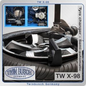 Машина за монтаж и демонтаж на нископрофилни гуми, 12"-28″, Twin Busch, TW X-98