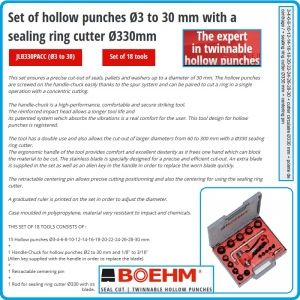Замби, професионални, от 3 до 30мм, 18ч, к-т, JLB330PACC, Boehm