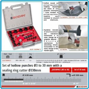 Замби, професионални, от 3 до 30мм, 18ч, к-т, JLB330PACC, Boehm