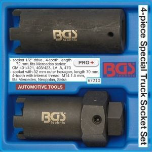 Ключове за дюзи специални, к-т 4 броя, 1/2"-32mm, h70-120mm, BGS, 67210