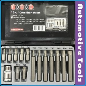 Шестограми Torx, 10mm, накрайници, комплект 15 броя, Force, 4156