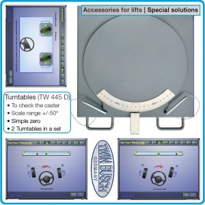 Плочи въртящи к-т 2бр, за стенд за геометрия на ходова част, Twin Busch, TW 445-D