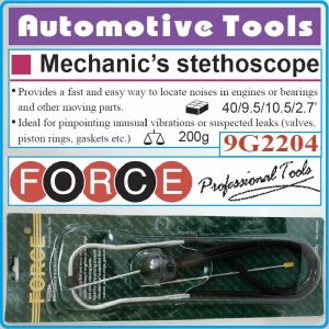 Стетоскоп за механици, слушалки сервизни, автодиагностични, 325mm, Force, 9G2204