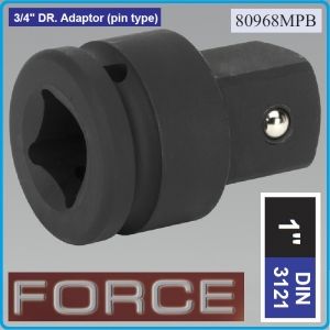 Адаптор със сачма ударен, Преход усилен, 3/4"(F)x1"(M), Force, 80968MPB