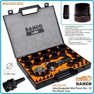 Замби, професионални, от 2 до 50мм, 32ч, к-т, BAHCO, 400.002.050