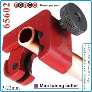 Тръборез винтов, мини, регулируем, за тръби от Ø3-22mm, Force, 65602
