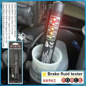Тестер за спирачна течност, 0-4%, LED индикатор, 1.5V-AAA, Force, 88502
