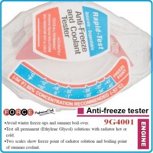 Тестер за антифриз и охлаждаща течност, -12°C до -43°C, Ethylene Glycol, Force, 9G4001