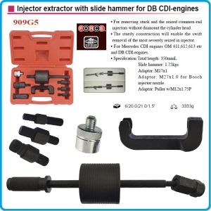Скоба за дюзи с чук, 350mm, за Common Rail инжектори, к-т 8бр, Force, 909G5
