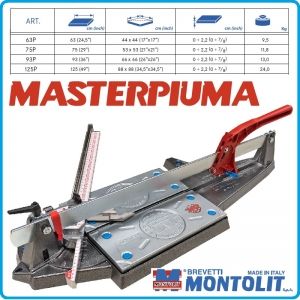 Машина за керамика, теракот, гранитогрес, 4 размера, 22x630-930mm, Montolit, PIUMA BASIC 63-125PB