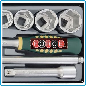 Гедоре, шестостен 16ч. на 1/2", вложки 10-32mm к-т, 12.5mm, Force, 4162-5